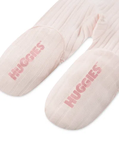 Huggies Baby Boys Footed Long Sleeves Coverall In Pink
