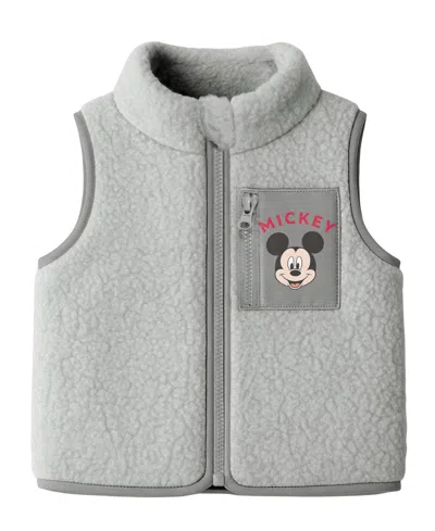 Disney Baby Boys 3-piece Mickey Vest, T-shirt And Joggers Set In Gray