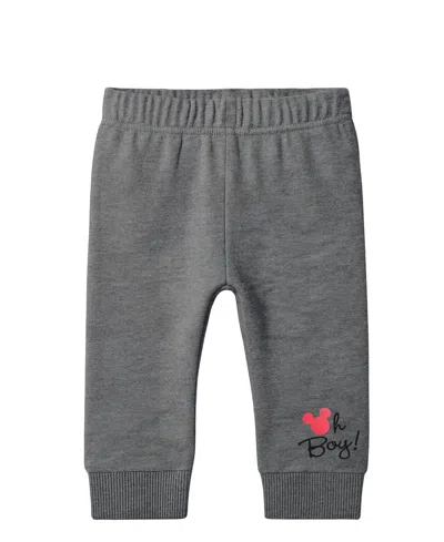 Disney Baby Boys 3-piece Mickey Vest, T-shirt And Joggers Set In Gray