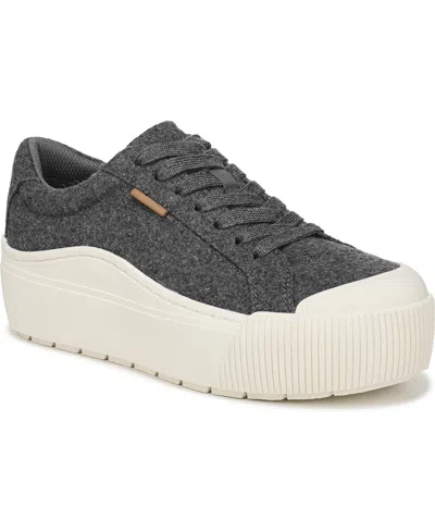 Dr. Scholl's Women's Time Off Lace Up Platform Sneakers In Gray