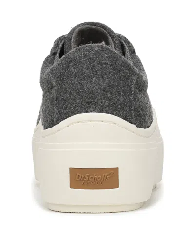 Dr. Scholl's Women's Time Off Lace Up Platform Sneakers In Gray