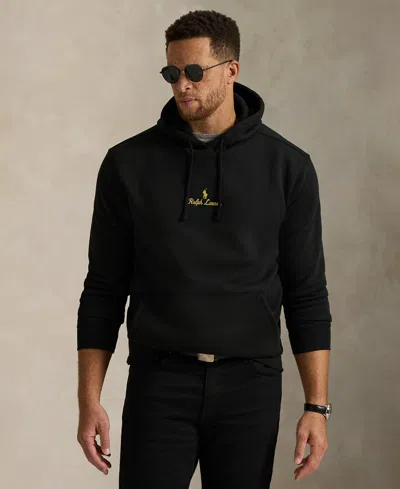 Polo Ralph Lauren Men's B&t Long Sleeve Graphic Hooded Sweatshirt In Black