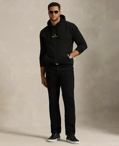 Polo Ralph Lauren Men's B&t Long Sleeve Graphic Hooded Sweatshirt In Black