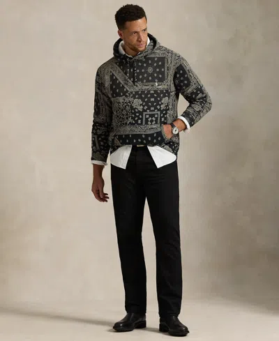 Polo Ralph Lauren Ralph Lauren Bandanna-print Fleece Hoodie In Black