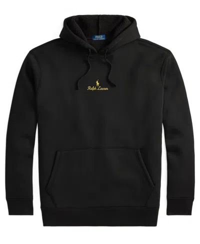 Polo Ralph Lauren Men's B&t Long Sleeve Graphic Hooded Sweatshirt In Black
