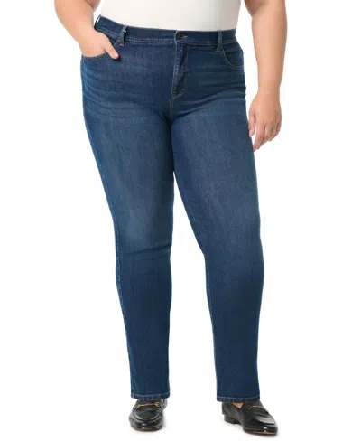 Gloria Vanderbilt Plus Size High-rise Amanda Jeans In Blue