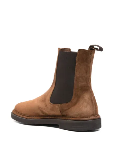 绒面切尔西靴