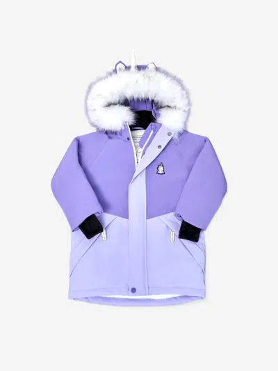Roarsome Girls Sparkle The Unicorn Ski Jacket In Purple