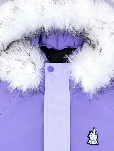 Roarsome Girls Sparkle The Unicorn Ski Jacket In Purple