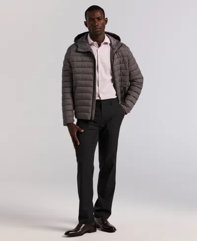 Perry Ellis Portfolio Men's Modern-fit Stretch Solid Resolution Pants In Black