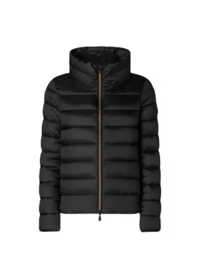 Save The Duck Elsie High-neck Puffer Jacket In Black