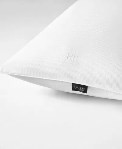 Ralph Lauren Greatloft Never Flat Foam Core Firm Density Down-alternative Pillow, King In White