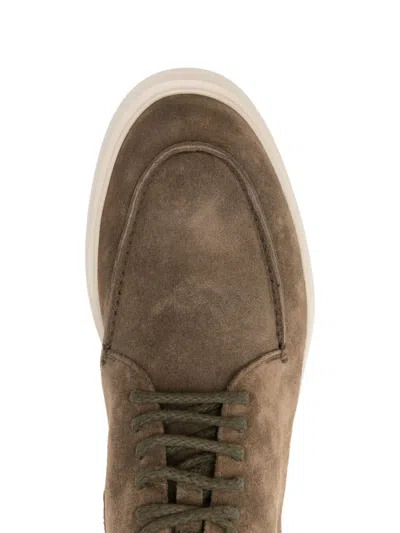 Officine Creative Frame 002 Suede Ankle Boots In Brown