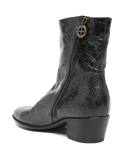 Fiorentini + Baker Matt Zip-up Boots In Black