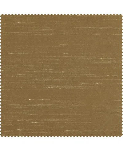 Half Price Drapes Flax Gold Vintage Textured Faux Dupioni Silk Curtain