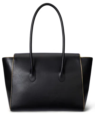 Ralph Lauren Tanner Extra-large Satchel Bag In Black
