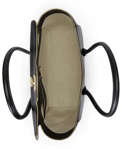 Ralph Lauren Tanner Extra-large Satchel Bag In Black