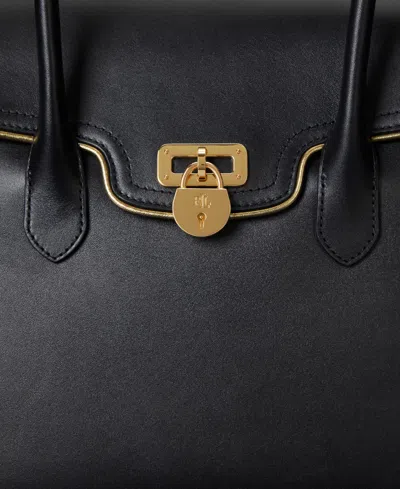 Ralph Lauren Tanner Extra-large Satchel Bag In Black