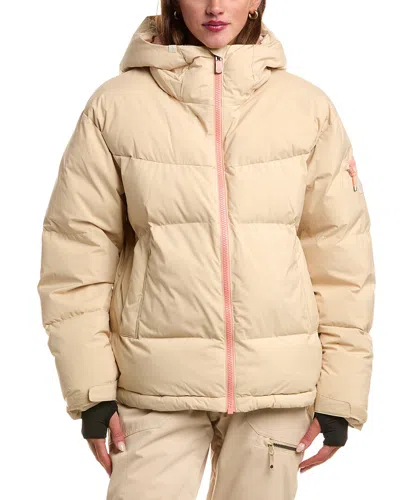 Roxy Alofted Puffy Snow Jacket In Neutral