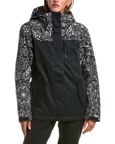 Roxy Jetty Block Snow Jacket In Black