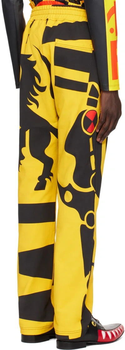 Walter Van Beirendonck Yellow Dawleetoo Sweatpants In Yellow