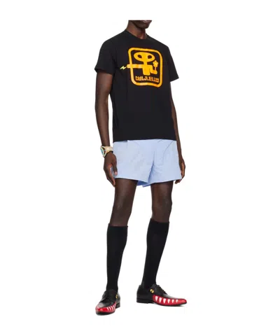 Walter Van Beirendonck Blue Space Shorts In Blue