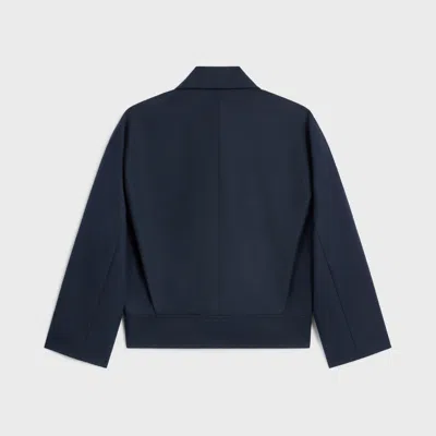 Celine Jacket In Cotton Wool Gabardine In Blue
