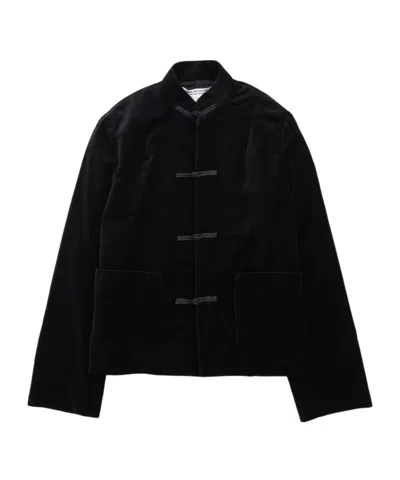 Comme Des Garçons Long-sleeved Casual Jacket In Black