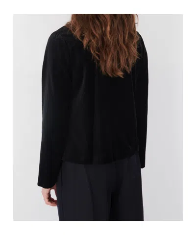 Comme Des Garçons Long-sleeved Casual Jacket In Black