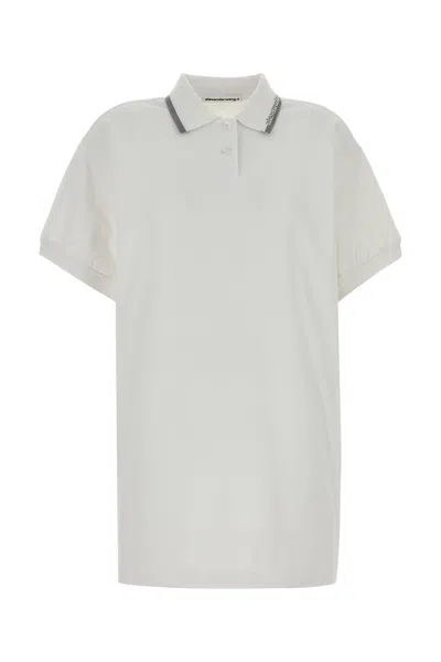 Alexander Wang T T By Alexander Wang Intarsia Collar Dress In White