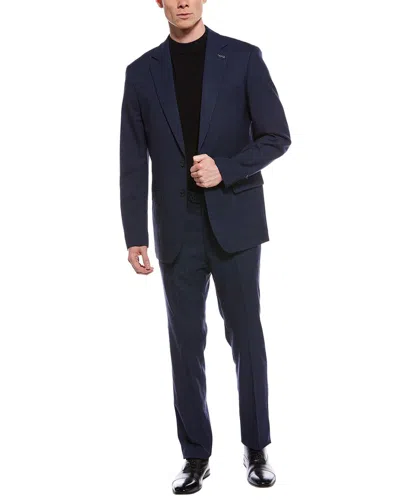Scotch & Soda 2pc Windowpane Suit In Black