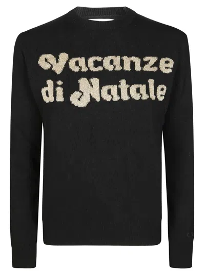 Mc2 Saint Barth Gc Christmas Holidays Jersey In Black