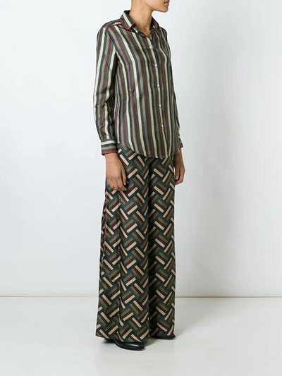 Shop F.r.s For Restless Sleepers Printed Silk Pyjamas In Multicolour