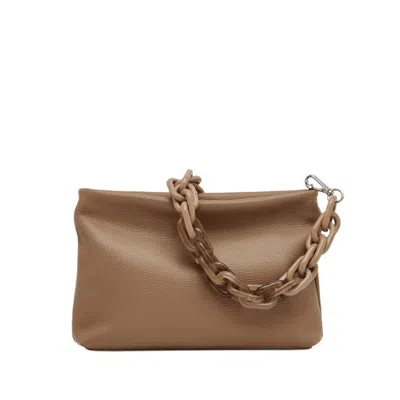 Gianni Chiarini Brenda Handbag With Removable Resin Chain In Brown