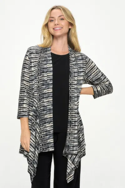 Truedames Ity Draped Wrap Jacket In Gray