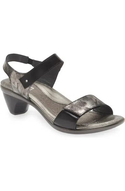 Naot Extant Avant Garde Sandal In Metallic Onyx In Multi