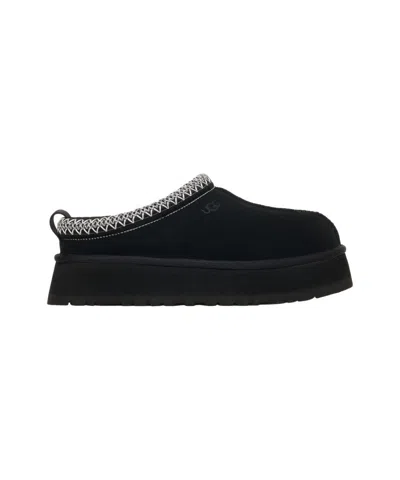 Ugg Black Suede Tazz Ii Slippers In Black