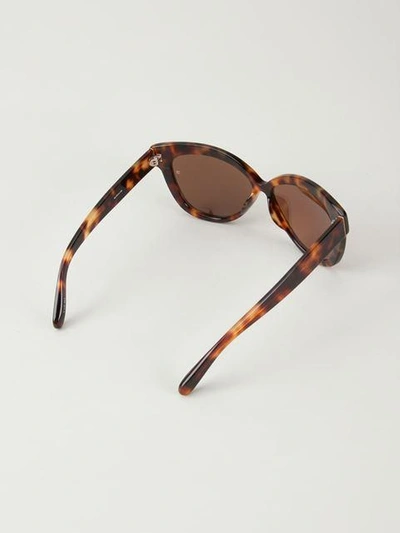 Shop Linda Farrow Cat Eye Sunglasses In Brown