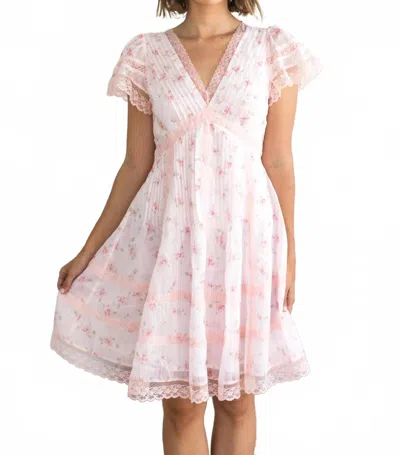 Kestan Amelia Mini Dress In Pink In Pink