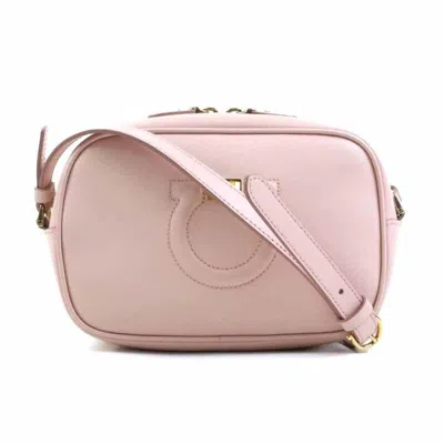 Pre-owned Ferragamo Leather Shoulder Bag () In Pink
