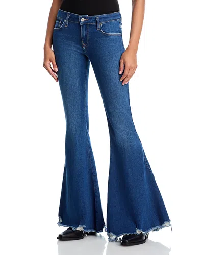 Free People Emre High Rise Flare Jeans In Daisy Blue
