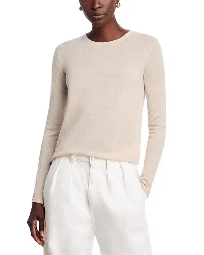 Majestic Cashmere Crewneck Top In Neutral