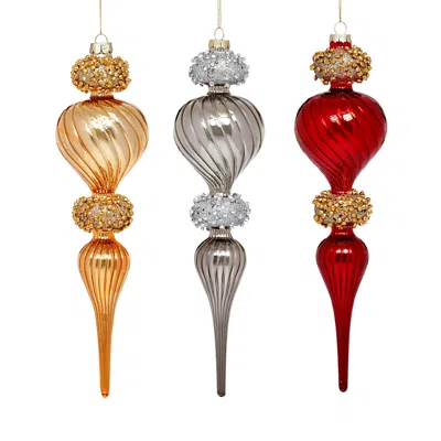Mark Roberts Sparkling Finial Ornaments, Set Of 6
