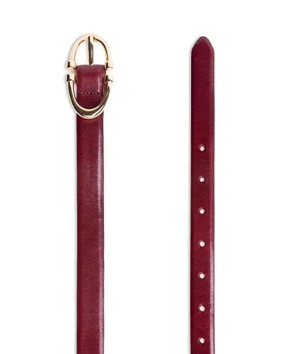 Black Suede Studio Women's Halo 18k Gold Plated Buckle Belt