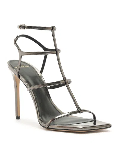 Alexandre Birman Amanda Cage Sandal In Gray