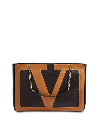 Valentino Viva Superstar Medium Shopping Shoulder Bag In Black