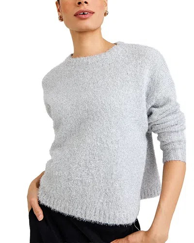 Bella Dahl Slouchy Sweater In Gray
