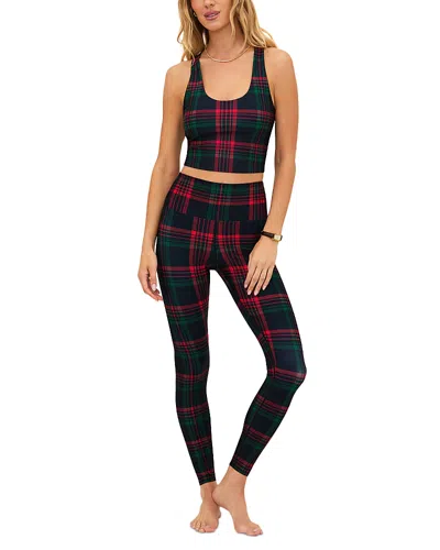Beach Riot Piper Plaid Leggings In Multi