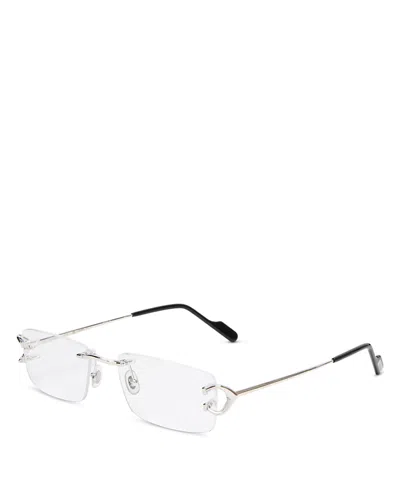 Cartier Ct0344o C Di Eyeglasses In Silver