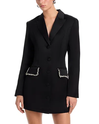 Lucy Paris Darla Beaded Blazer Dress In Black